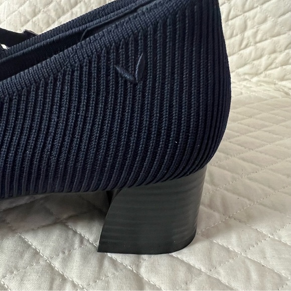 VIVAIA Melody Pro Square Toe Mary Jane Heels Dark Navy Elegant Stylish Comfort - Picture 9 of 13